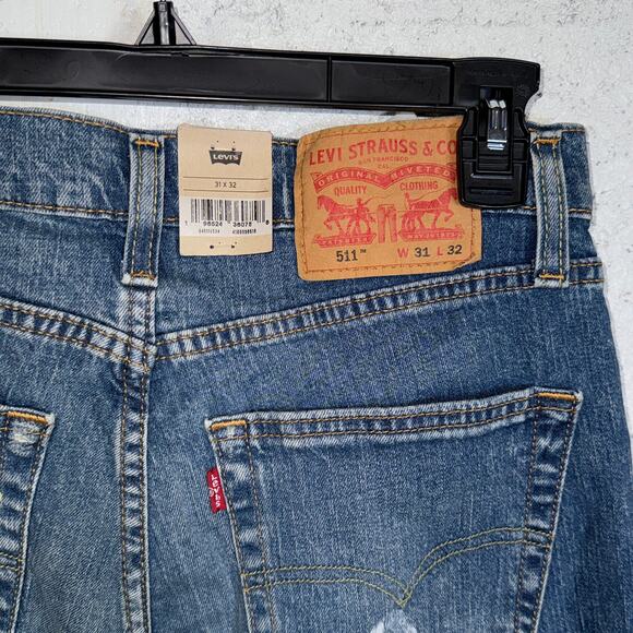 Levi's Men's 511 Slim-Fit Stretch Eco Ease Jeans - Leafy Seadragon Dx 31X32 $70 - Picture 8 of 8